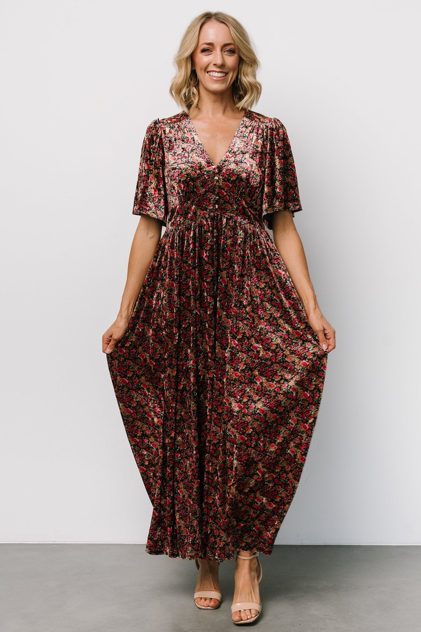 Baltic Born - Irina Velvet Maxi Dress