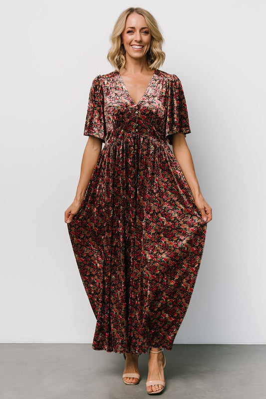 Baltic Born - Irina Velvet Maxi Dress