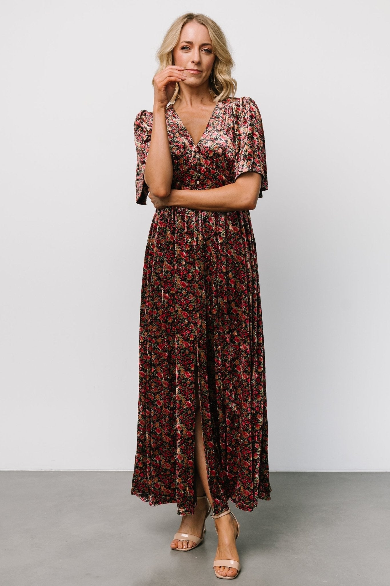 Baltic Born - Irina Velvet Maxi Dress