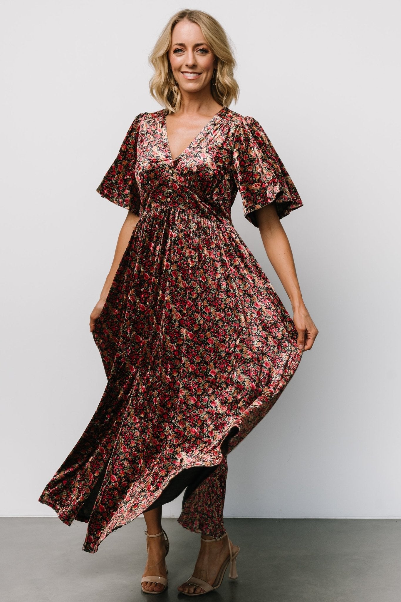 Baltic Born - Irina Velvet Maxi Dress