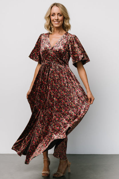 Baltic Born - Irina Velvet Maxi Dress