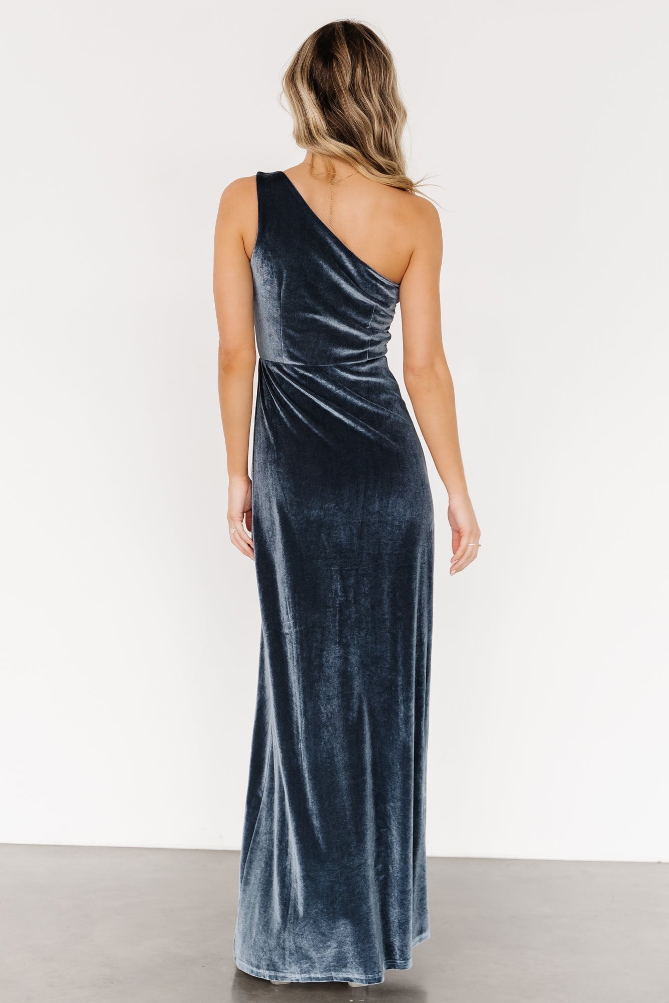 Baltic Born - Tatiana Velvet One Shoulder Maxi Dress