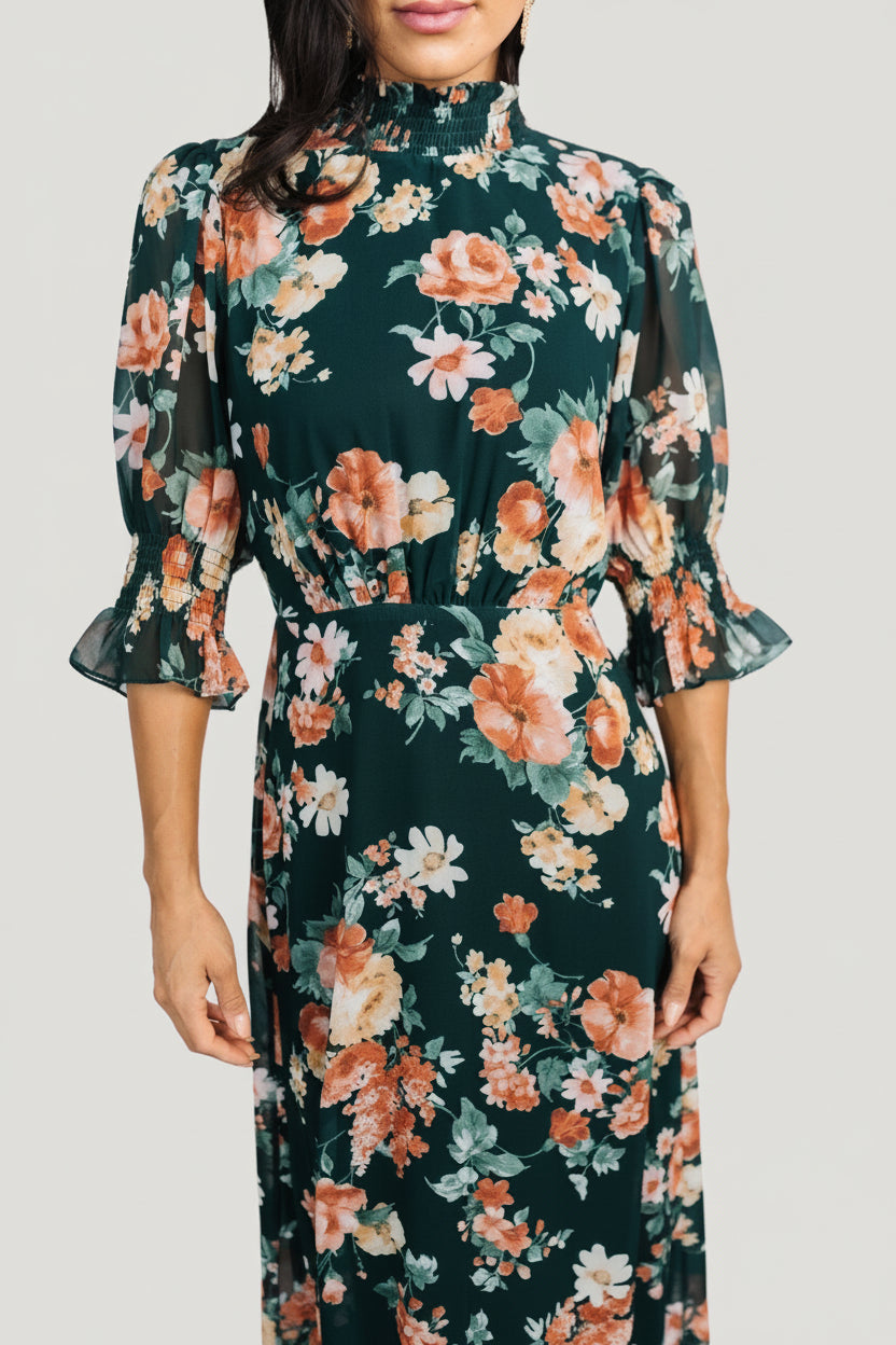 Baltic Born - Marie Mock Neck Maxi Dress