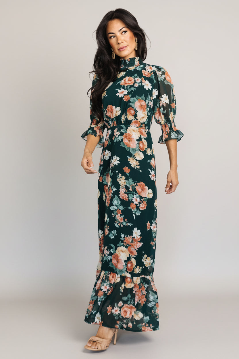 Baltic Born - Marie Mock Neck Maxi Dress