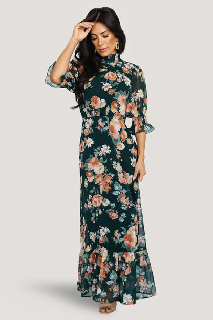Baltic Born - Marie Mock Neck Maxi Dress