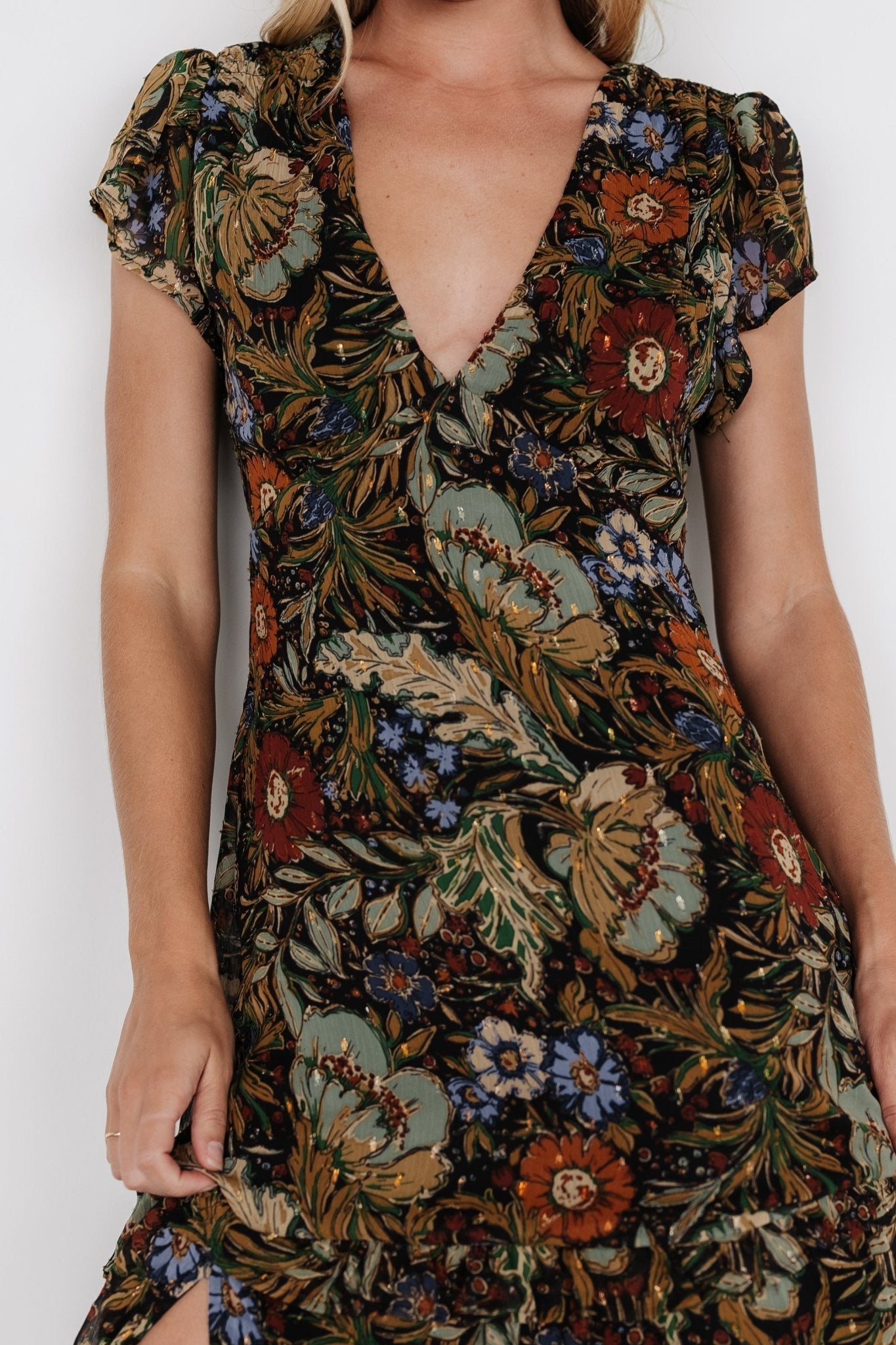 Baltic Born - Riverwood Deep V Maxi Dress