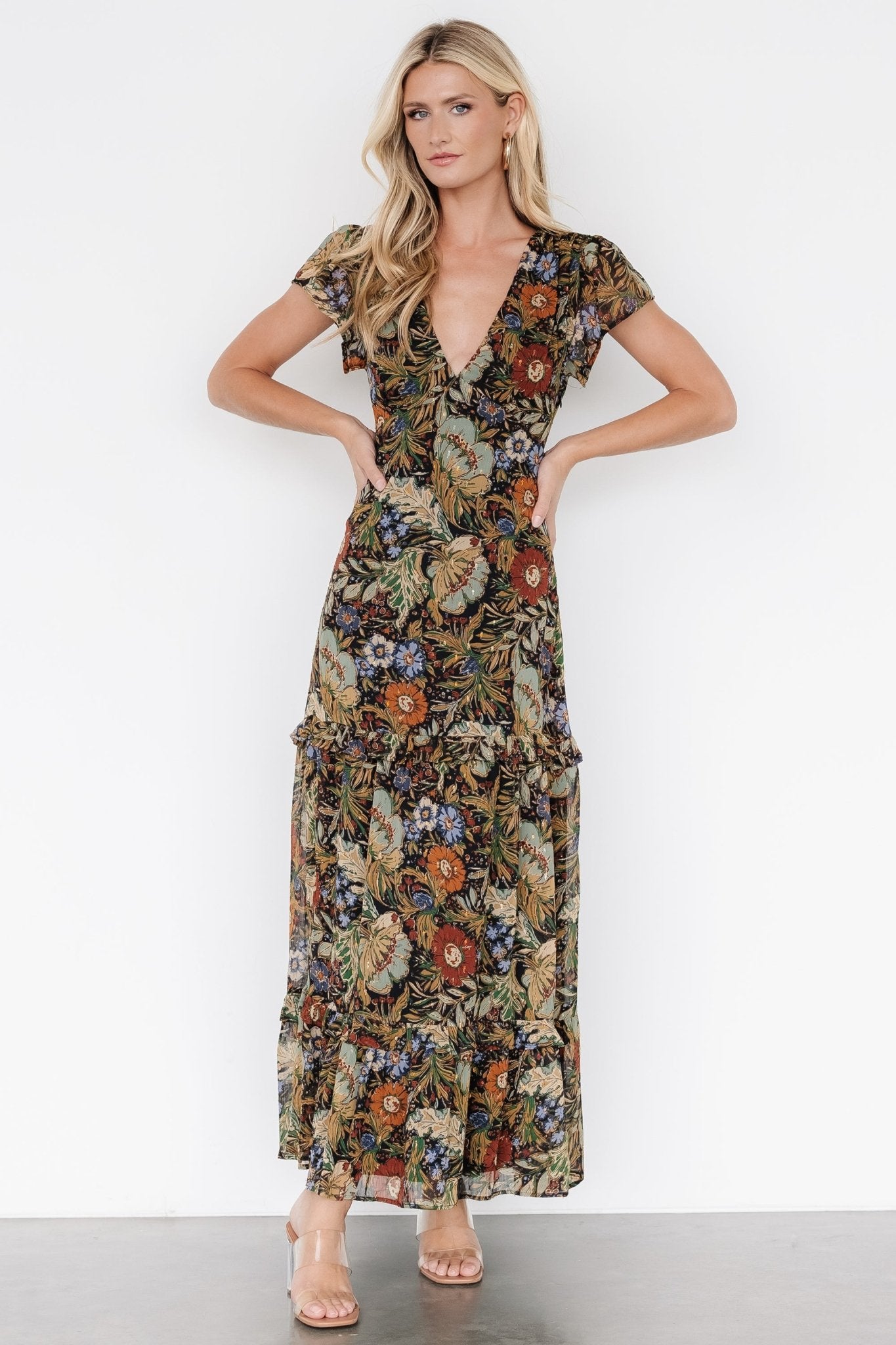 Baltic Born - Riverwood Deep V Maxi Dress