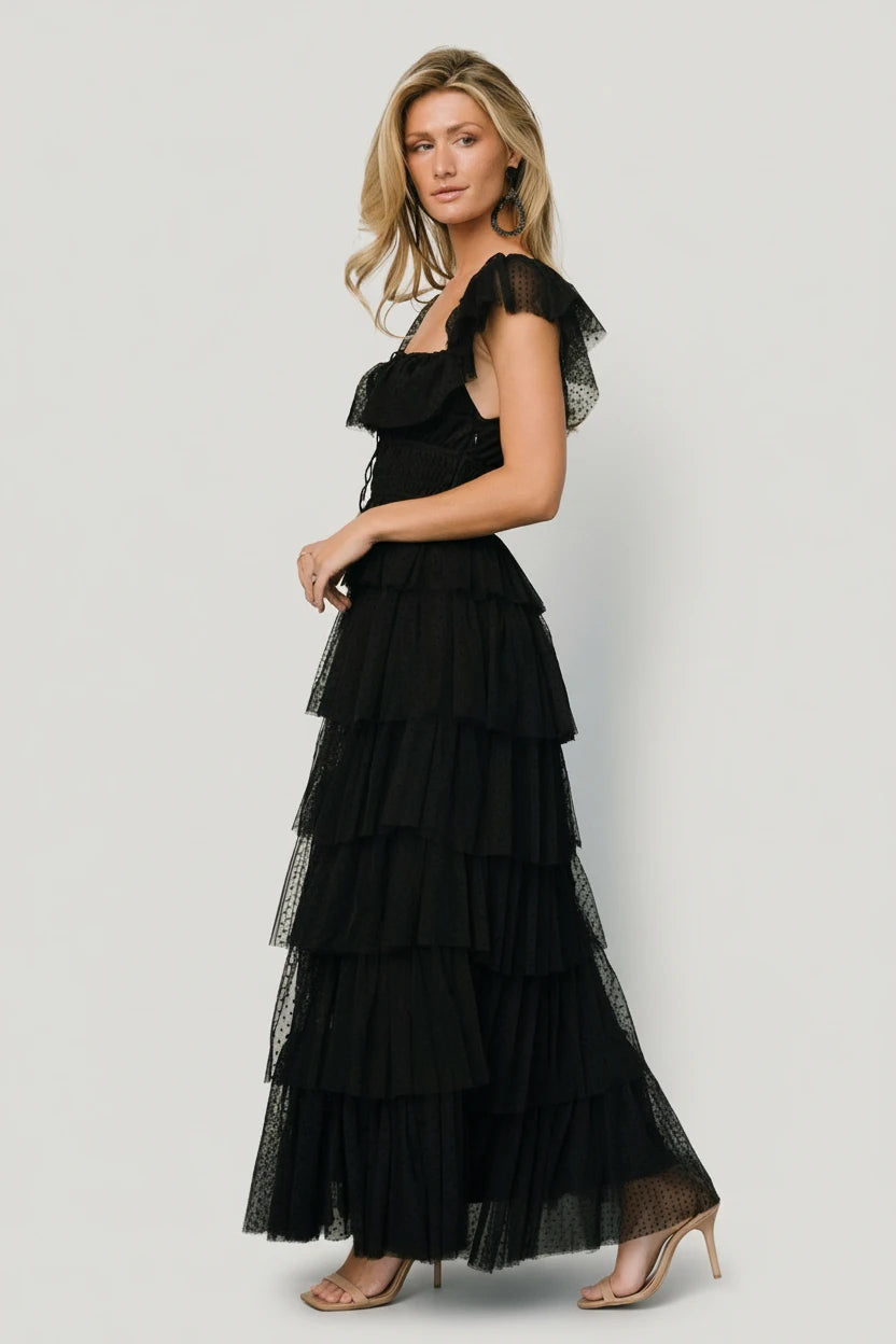 Baltic Born - Valora Swiss Dot Tulle Maxi Dress