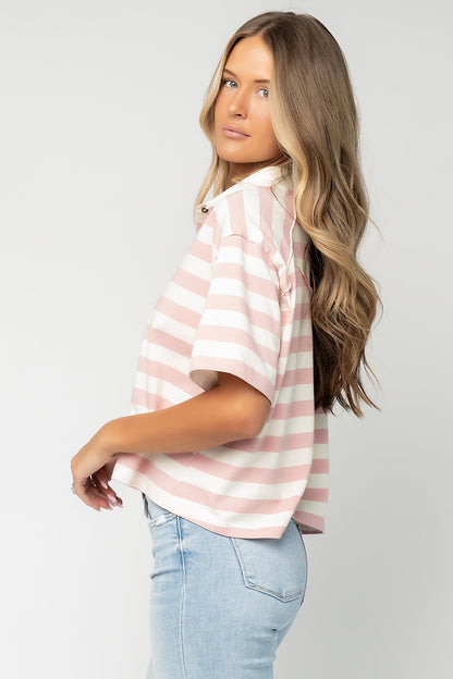 Baltic Born - Ruby Striped Top