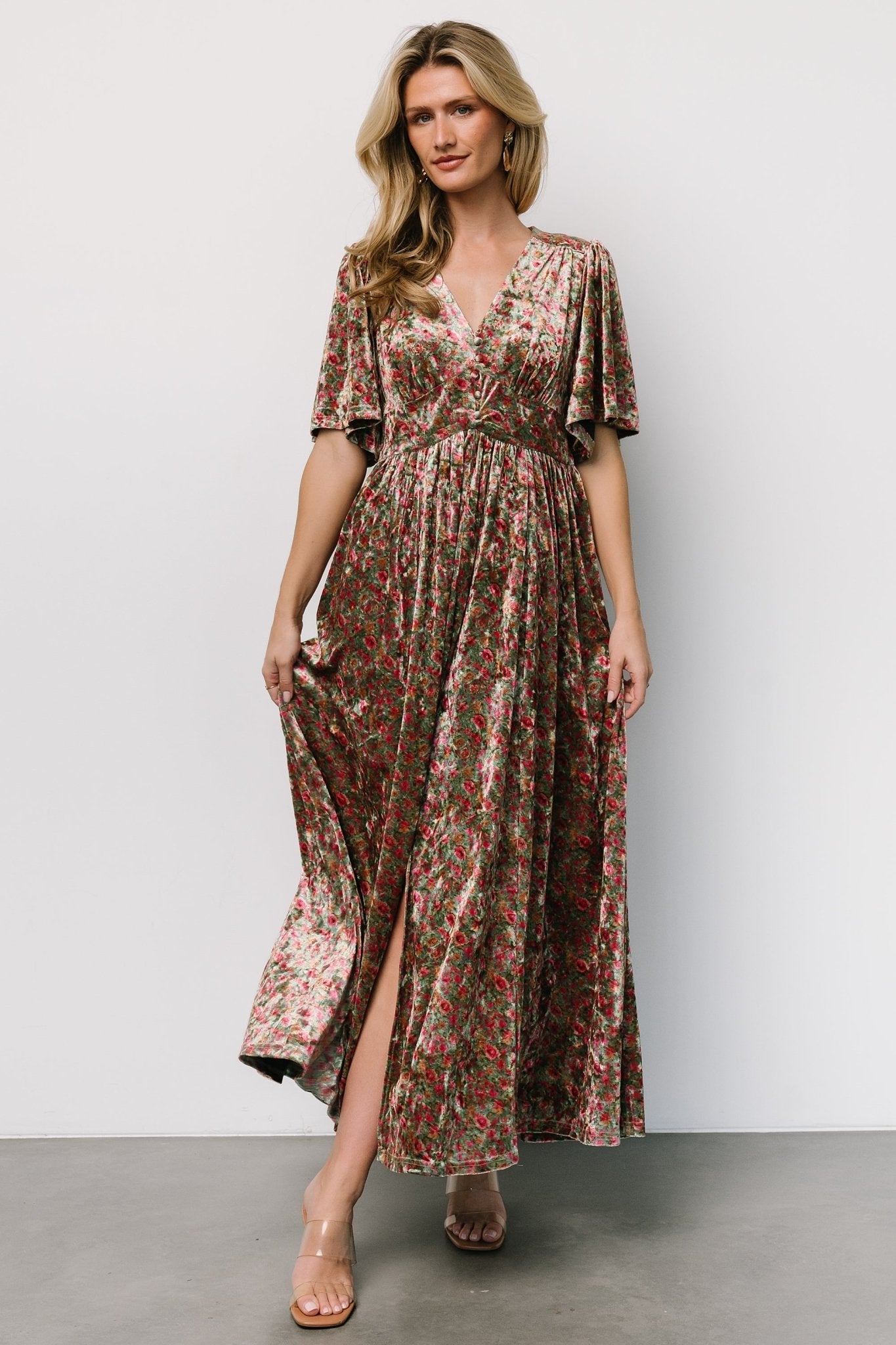Baltic Born - Irina Velvet Maxi Dress