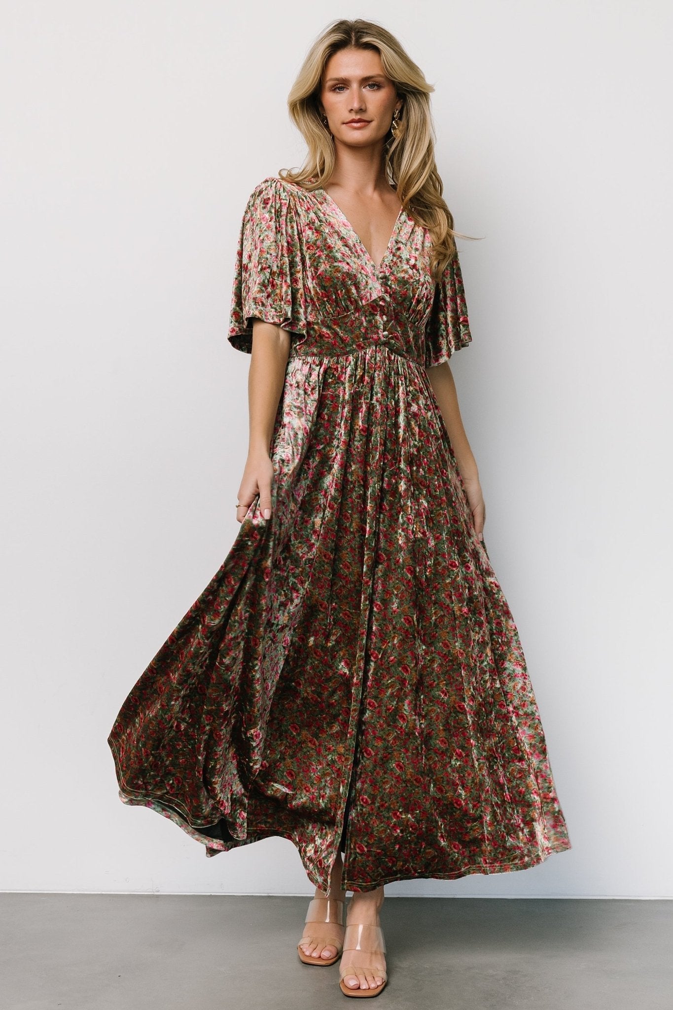 Baltic Born - Irina Velvet Maxi Dress
