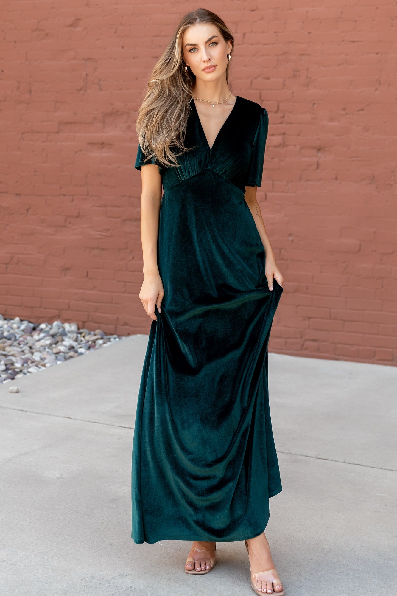 Baltic Born - Vivian Velvet Maxi Dress
