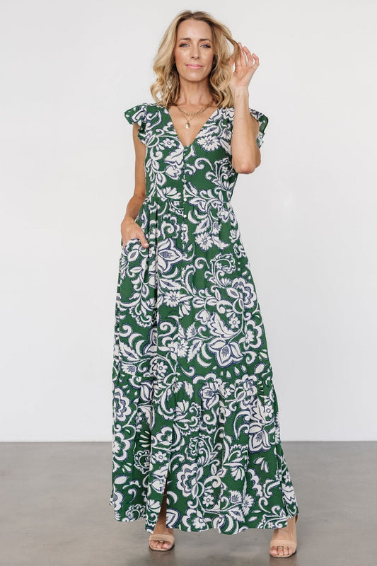 Baltic Born - Kaia Button Maxi Dress