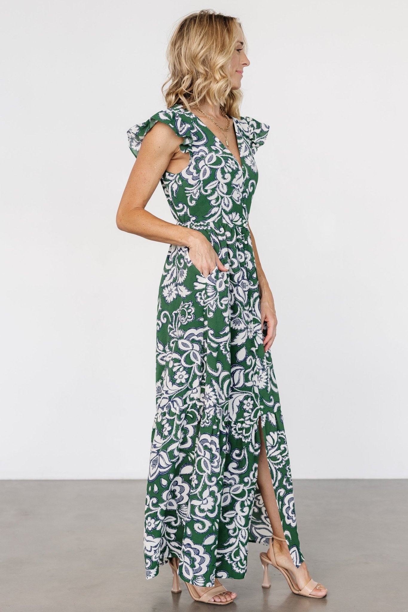 Baltic Born - Kaia Button Maxi Dress