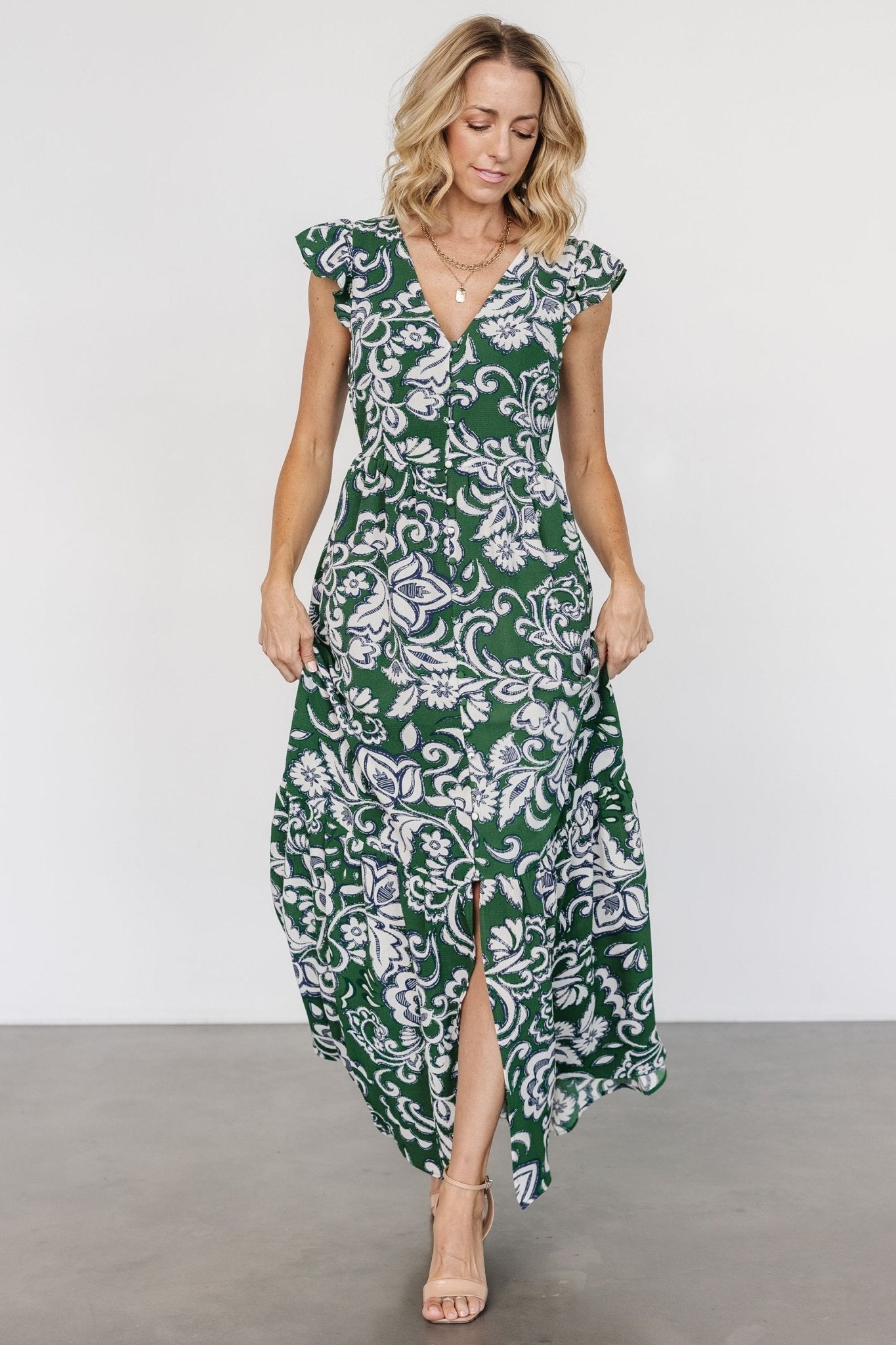 Baltic Born - Kaia Button Maxi Dress