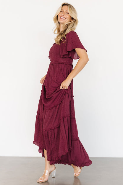Baltic Born - Lenora Smocked Dotted Maxi Dress