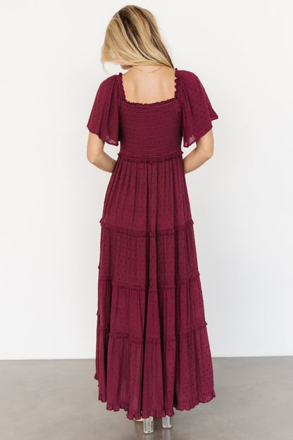 Baltic Born - Lenora Smocked Dotted Maxi Dress
