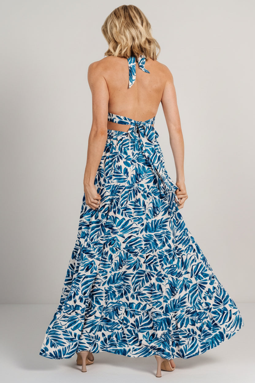 Baltic Born - Brett Halter Maxi Dress