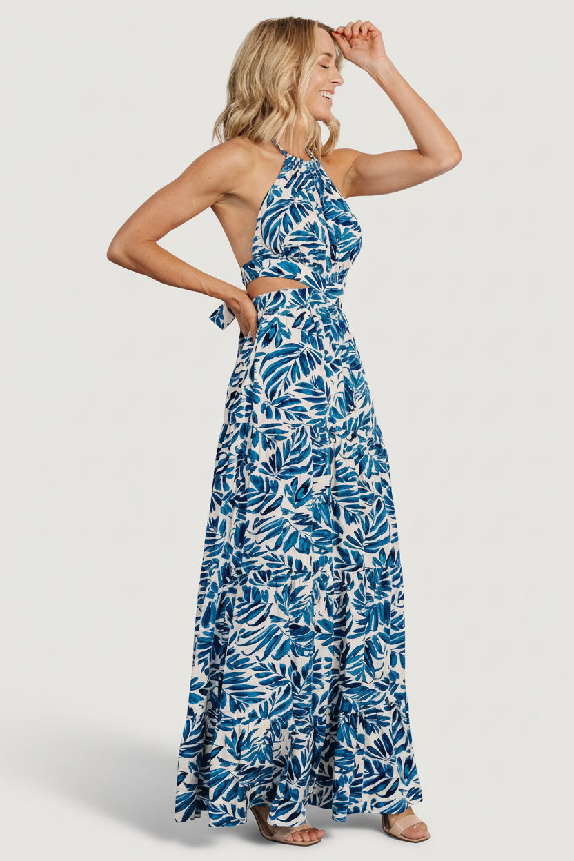Baltic Born - Brett Halter Maxi Dress