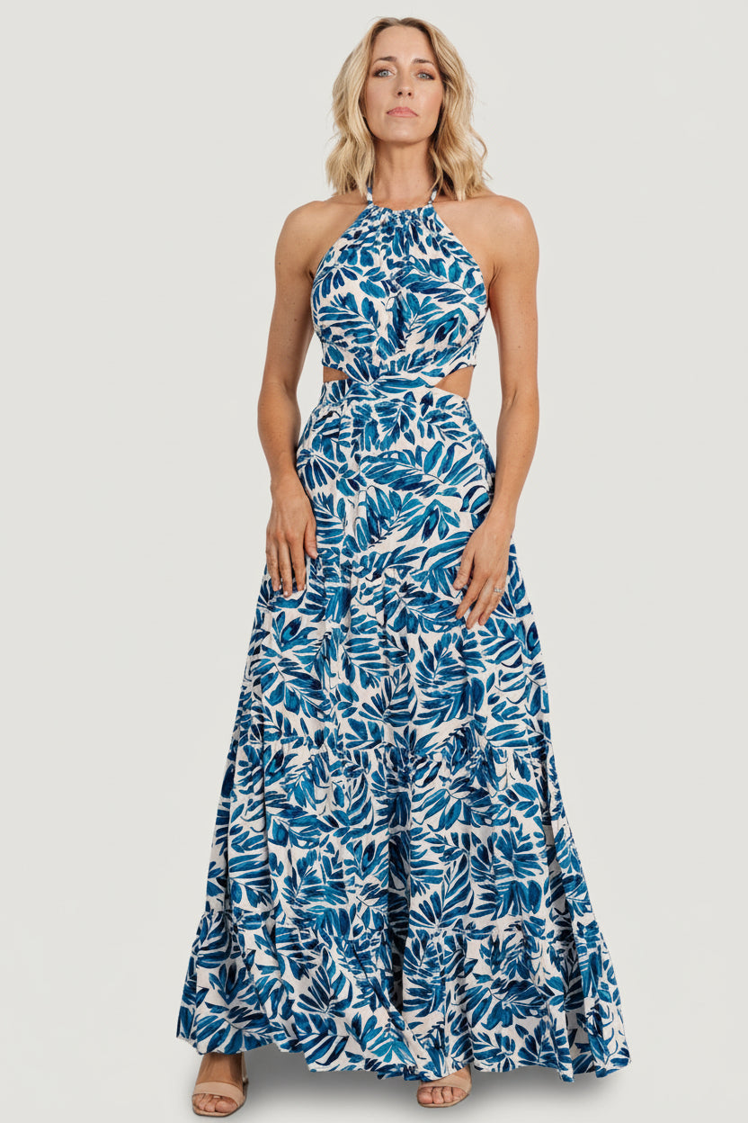 Baltic Born - Brett Halter Maxi Dress