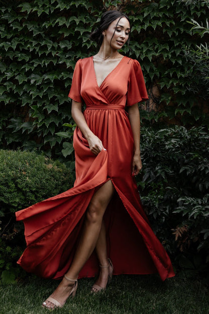 Baltic Born - Sicily Satin Maxi Dress