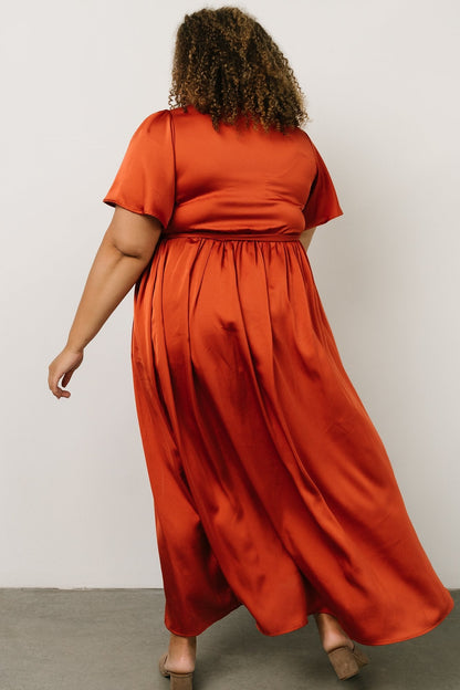 Baltic Born - Sicily Satin Maxi Dress