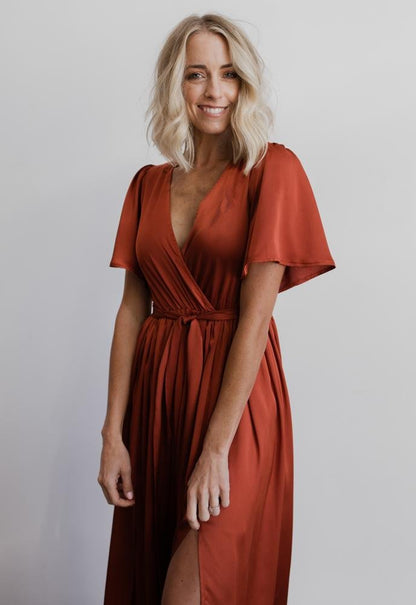 Baltic Born - Sicily Satin Maxi Dress