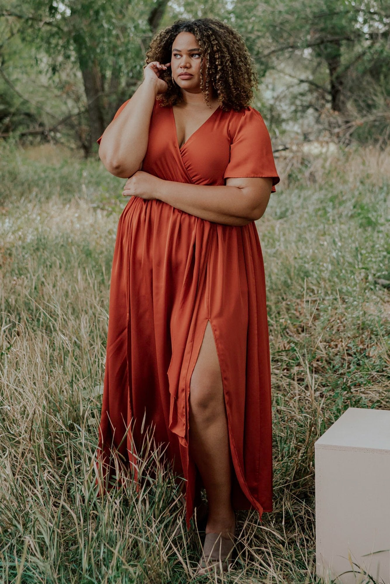 Baltic Born - Sicily Satin Maxi Dress
