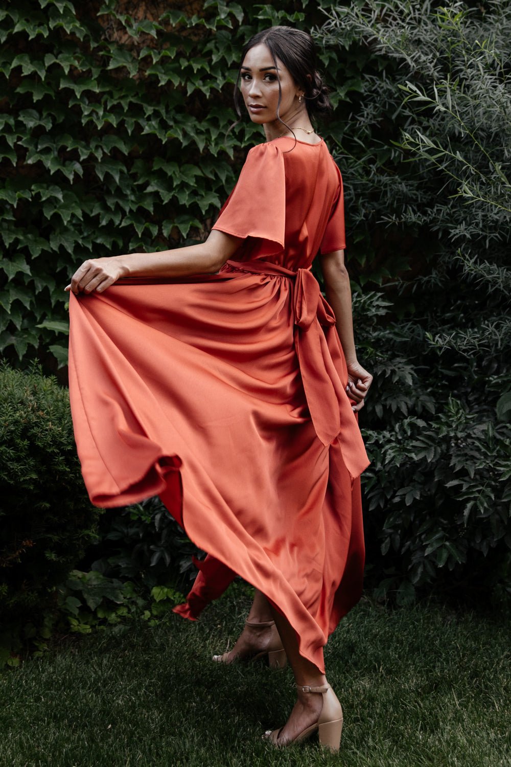 Baltic Born - Sicily Satin Maxi Dress