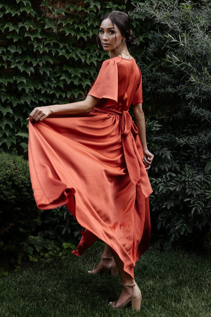 Baltic Born - Sicily Satin Maxi Dress