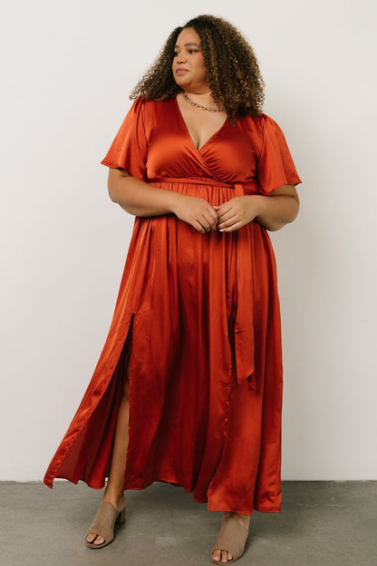 Baltic Born - Sicily Satin Maxi Dress