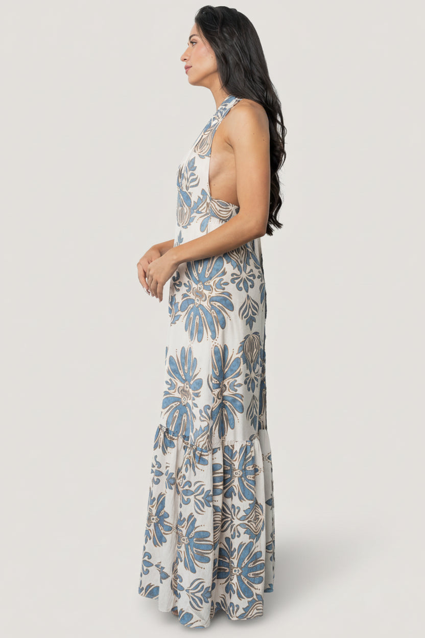 Baltic Born - Estrella Halter Maxi Dress