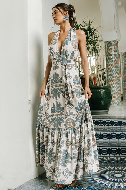 Baltic Born - Estrella Halter Maxi Dress
