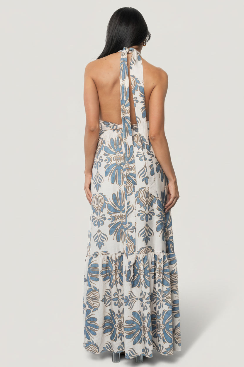 Baltic Born - Estrella Halter Maxi Dress