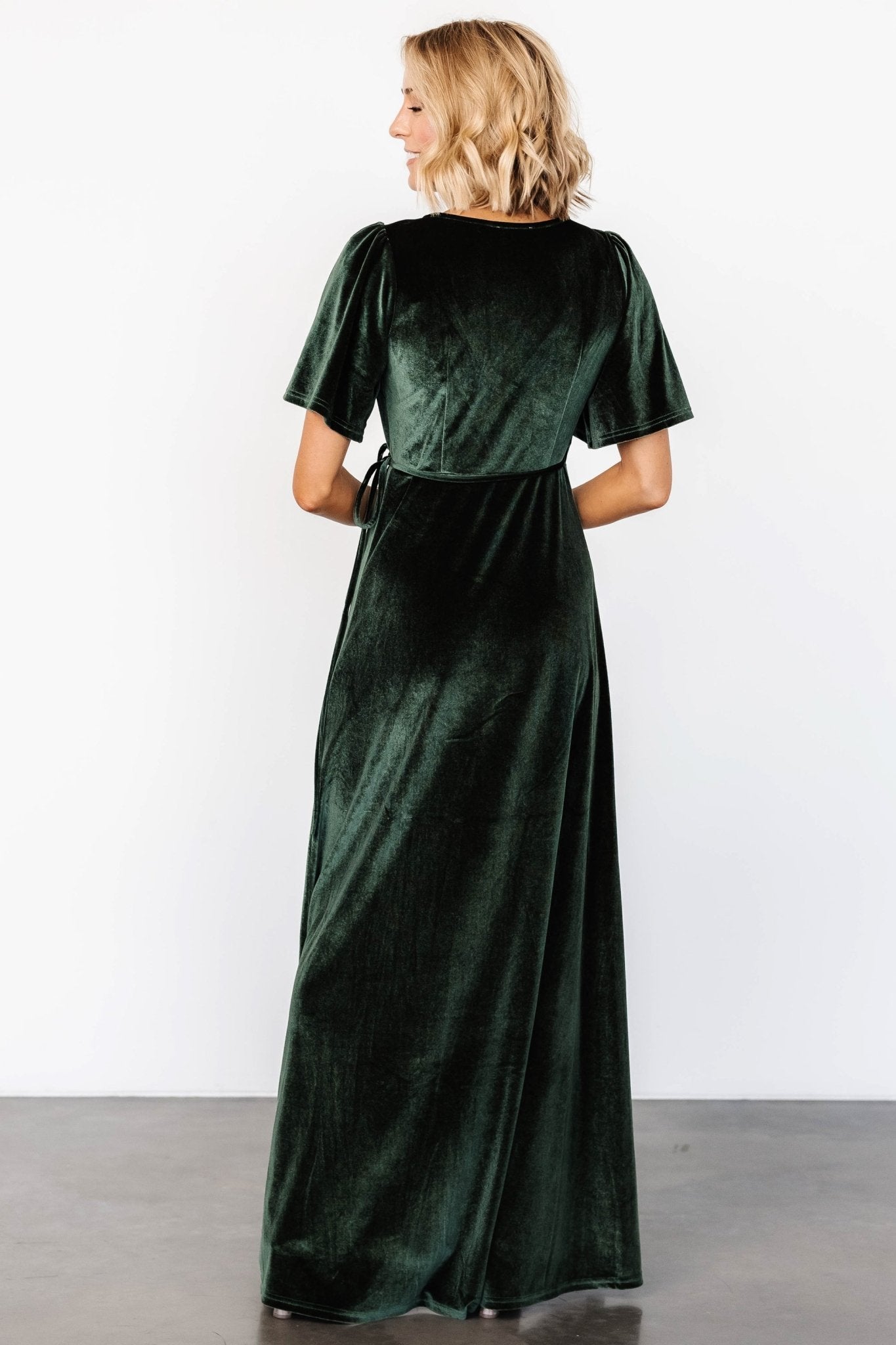 Baltic Born - Katelyn Velvet Maxi Wrap Dress