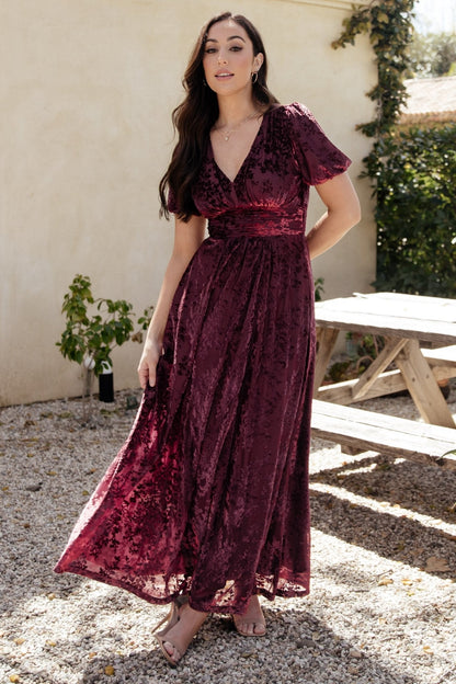 Baltic Born - Leslie Velvet Maxi Dress