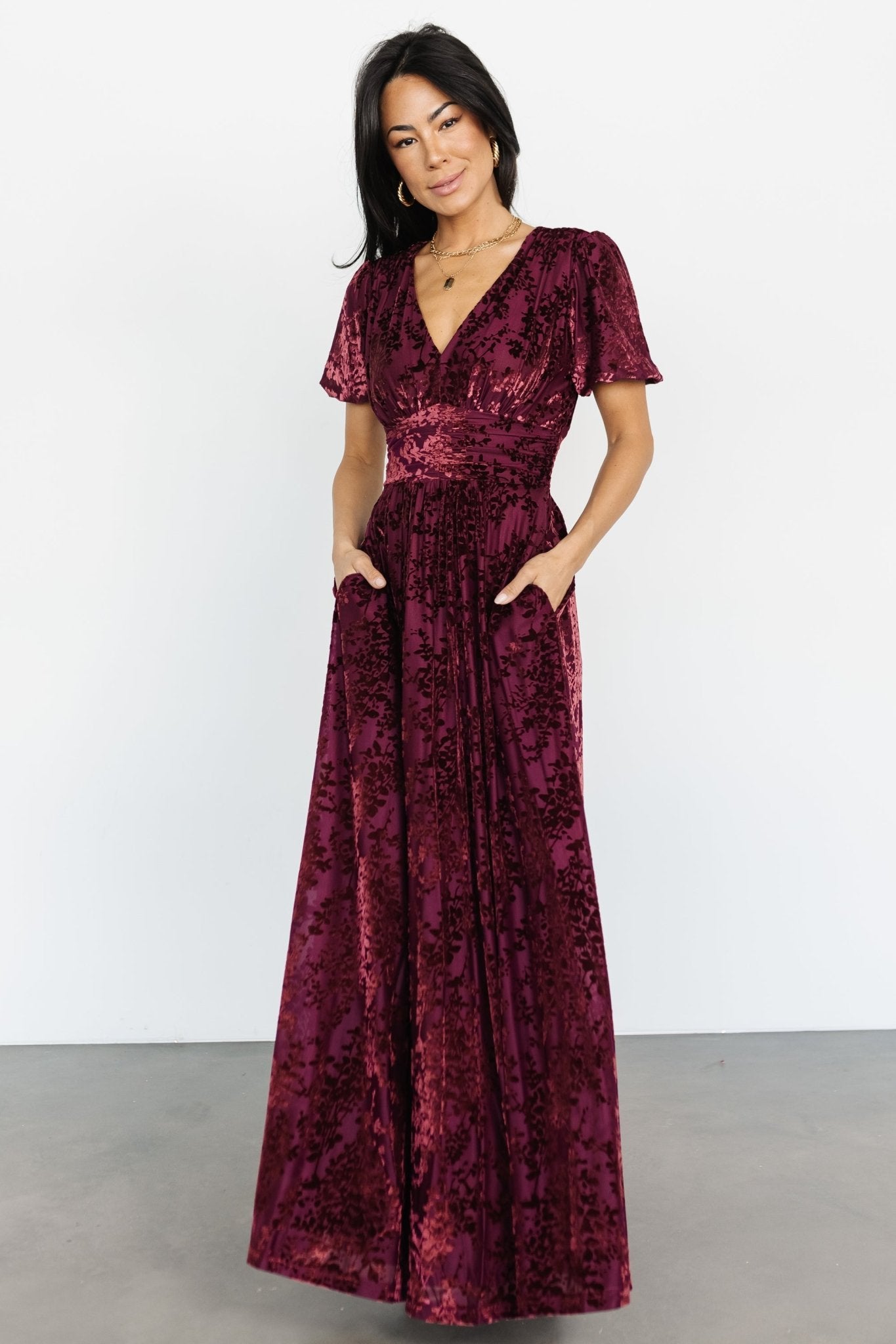Baltic Born - Leslie Velvet Maxi Dress