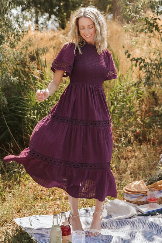 Baltic Born - Loveland Geo Lace Maxi Dress