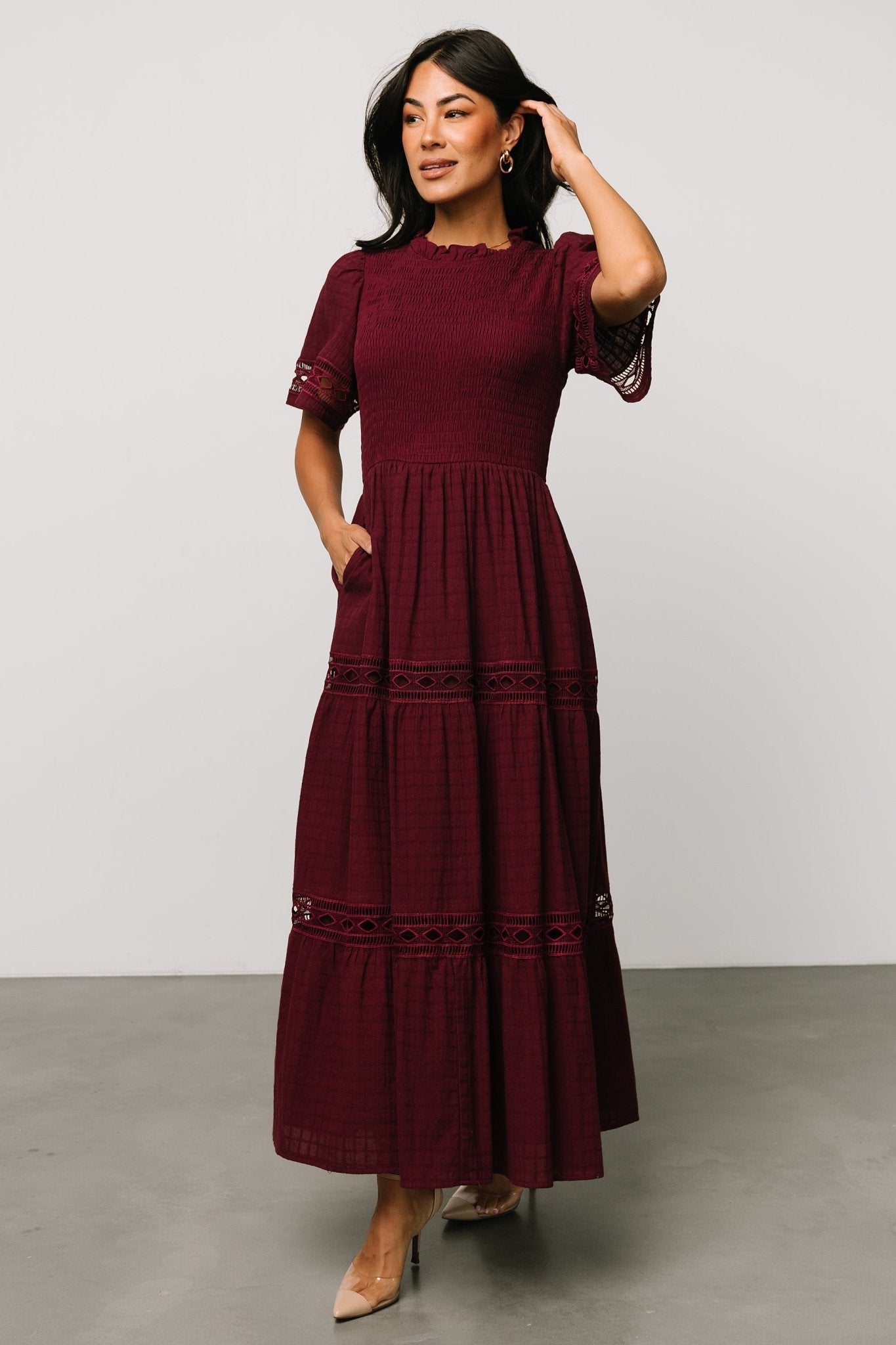 Baltic Born - Loveland Geo Lace Maxi Dress