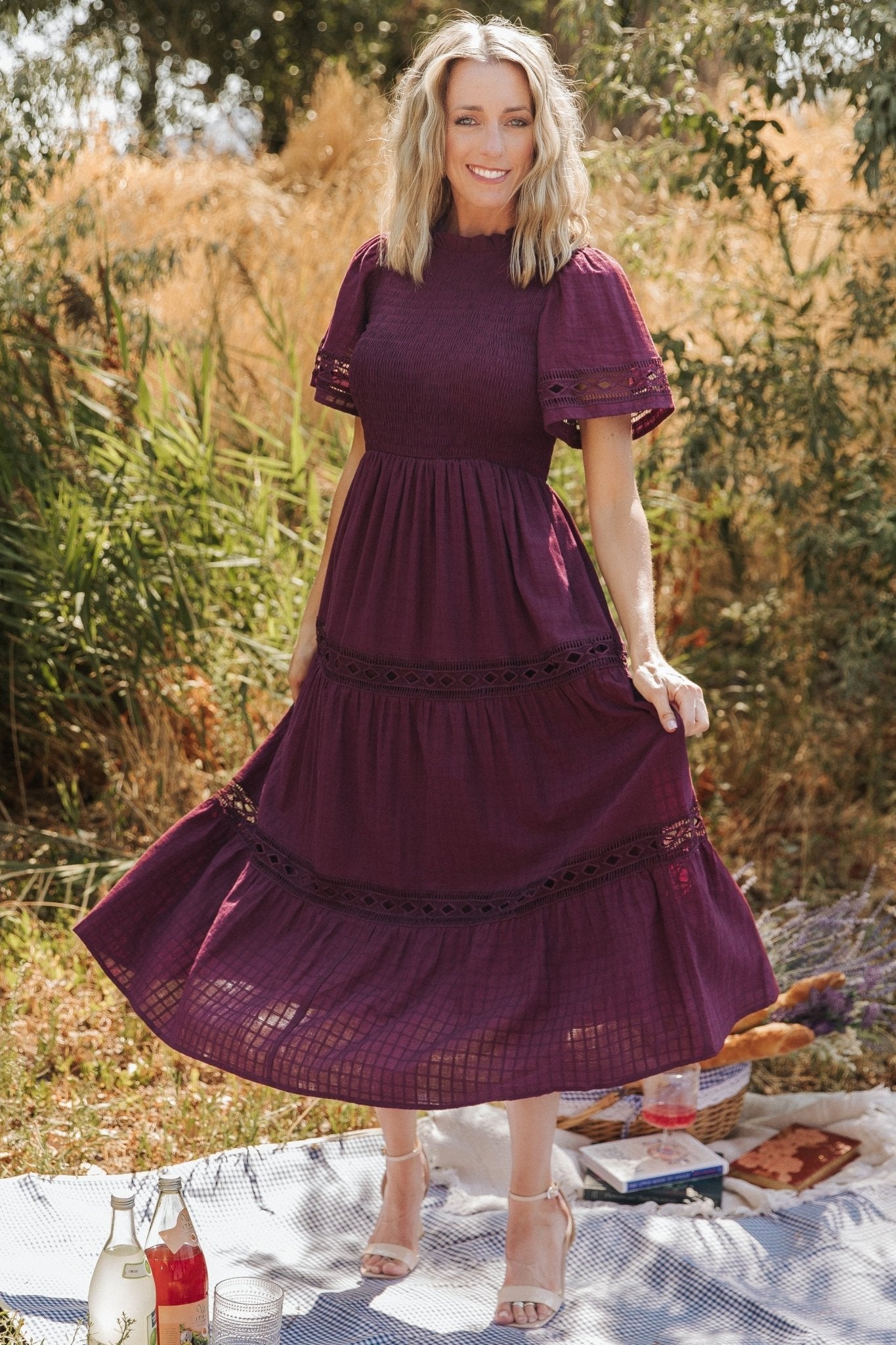 Baltic Born - Loveland Geo Lace Maxi Dress