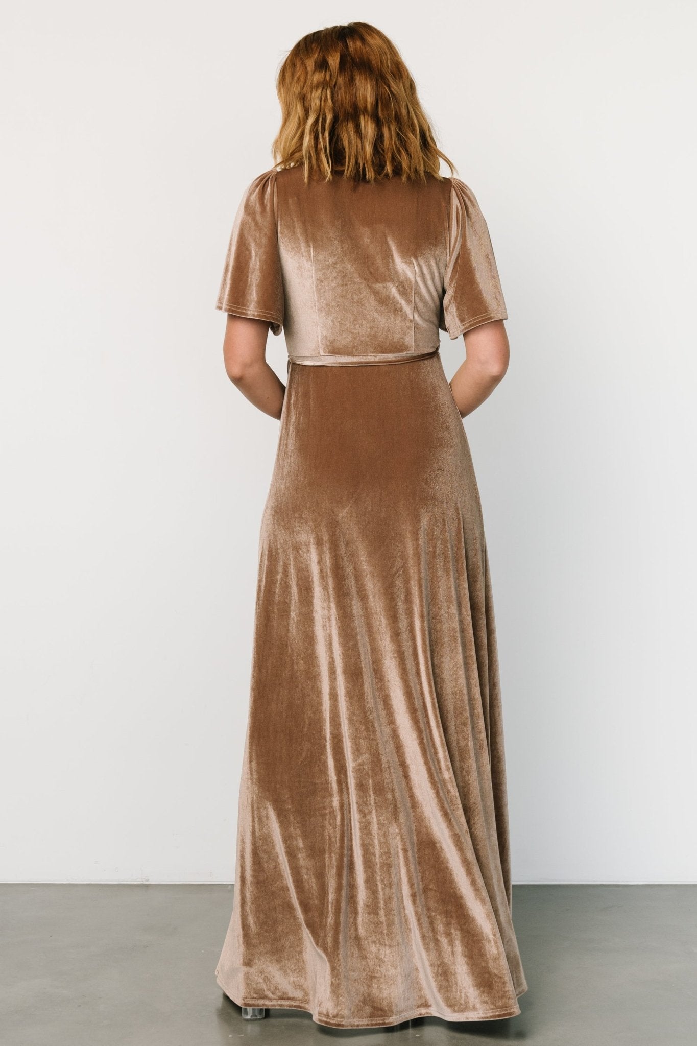Baltic Born - Katelyn Velvet Maxi Wrap Dress