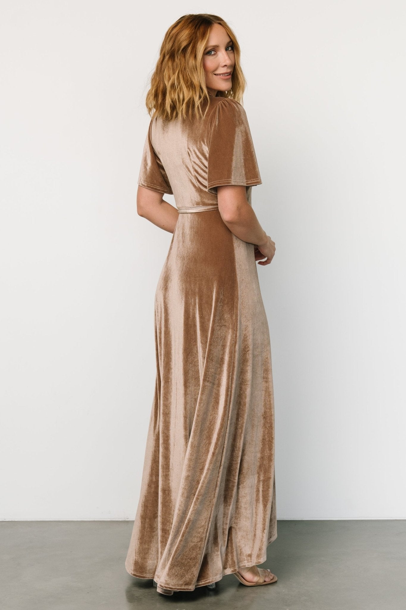 Baltic Born - Katelyn Velvet Maxi Wrap Dress
