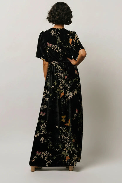 Baltic Born - Uma Velvet Maxi Dress