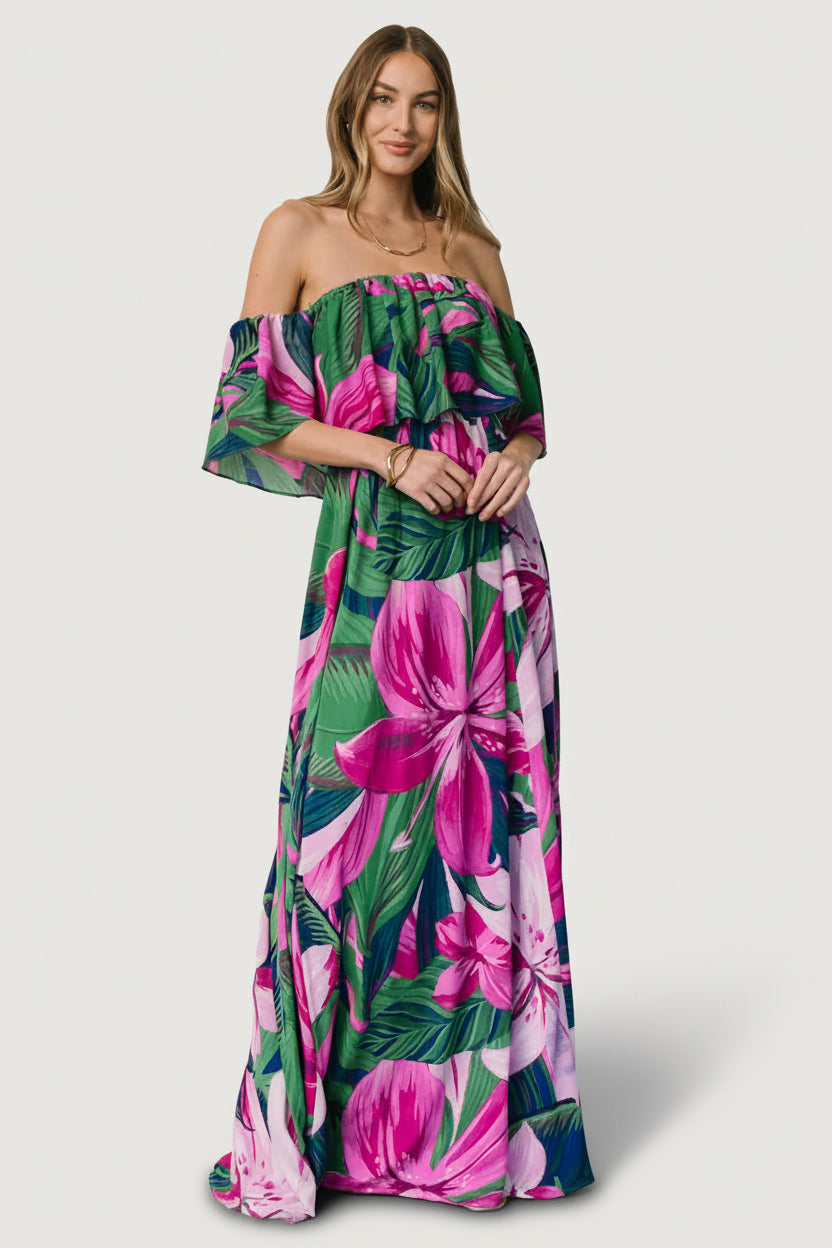 Baltic Born - Azalea Off Shoulder Maxi Dress