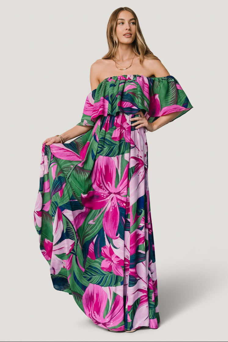 Baltic Born - Azalea Off Shoulder Maxi Dress