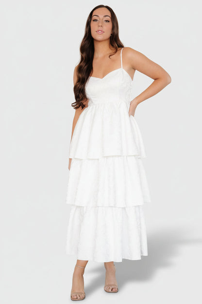 Baltic Born - Violetta Embossed Tiered Dress