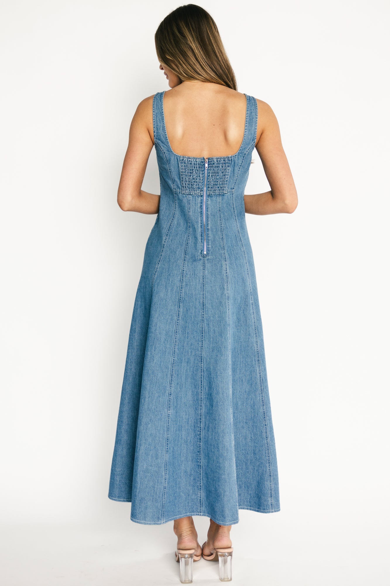 Baltic Born - Annie Denim Maxi Dress