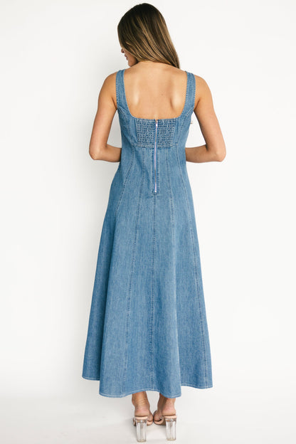 Baltic Born - Annie Denim Maxi Dress