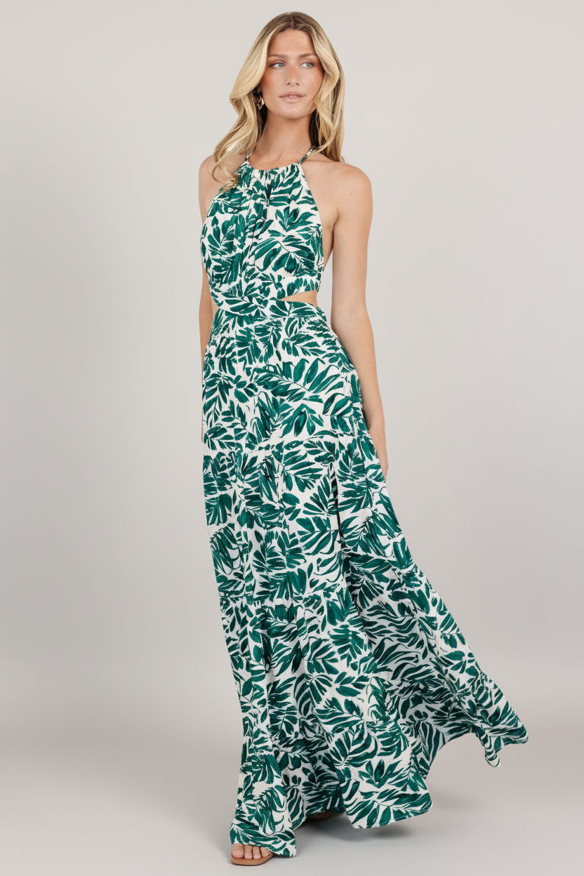 Baltic Born - Brett Halter Maxi Dress