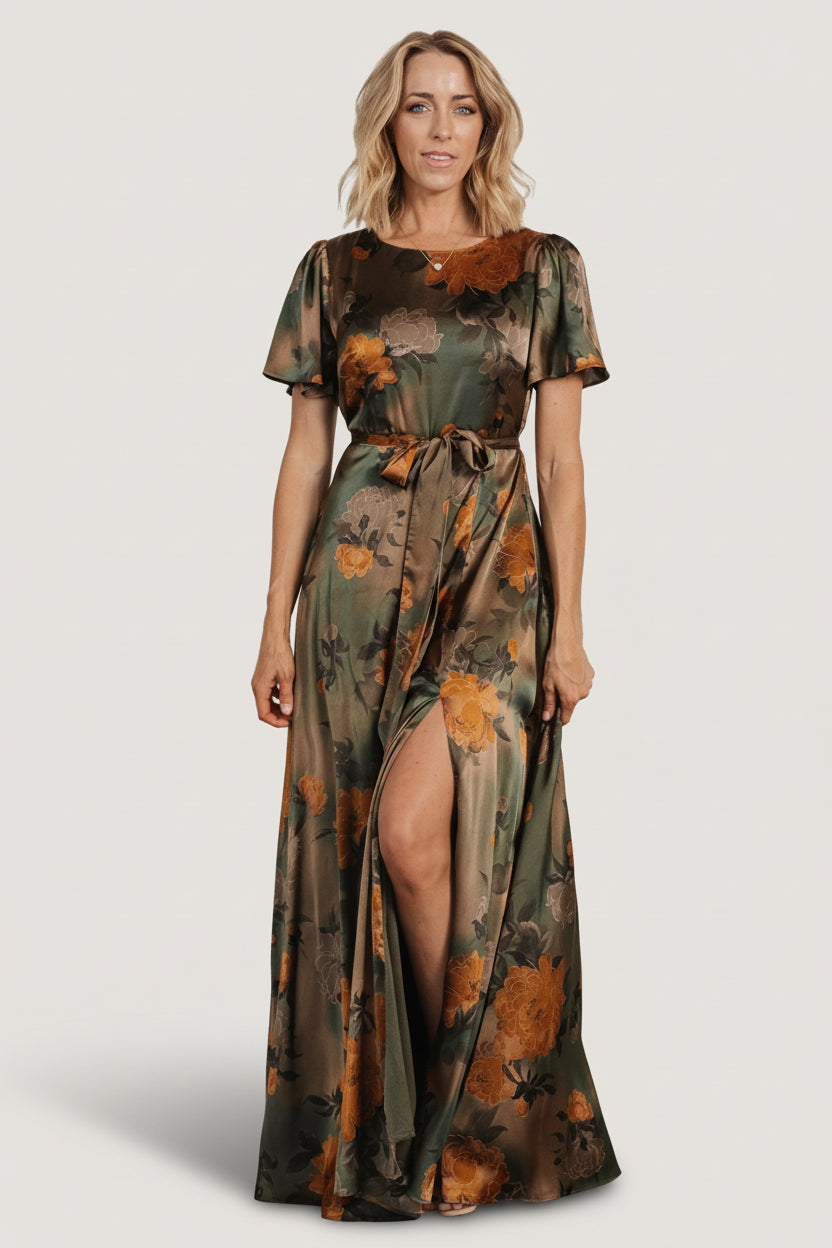 Baltic Born - Agnes Satin Maxi Dress